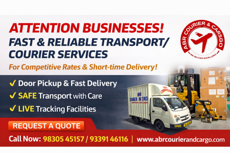 Why ABR Courier & Cargo is the Best Logistics Company in Kolkata
